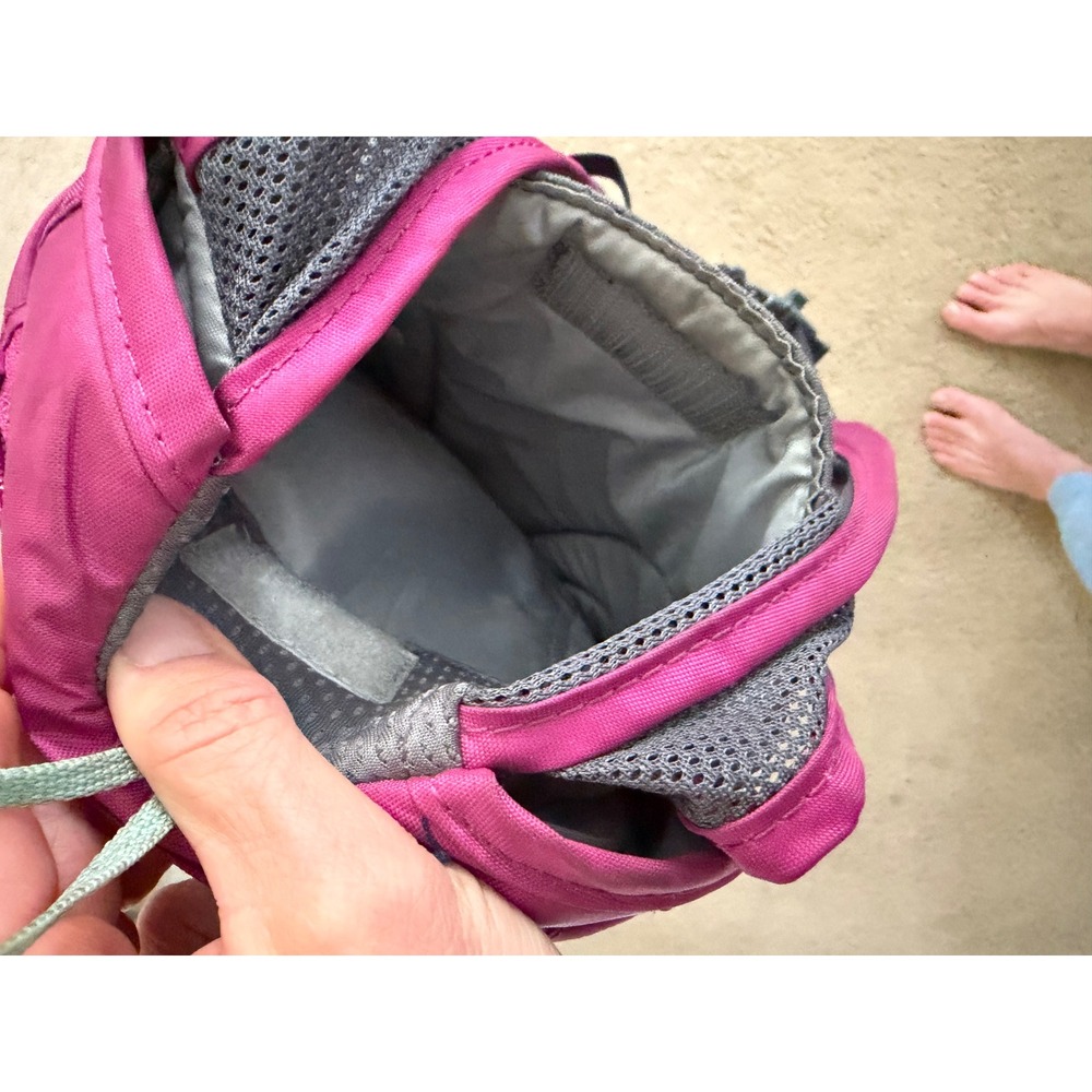 CamelBak Kids Mini MULE Hydration Pack Pink Teal Flame Backpack No Bladder - Picture 2 of 6